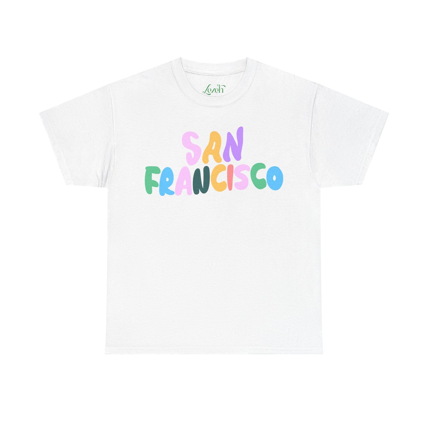 Lezeh “San Francisco” Rainbow Graphic Tee