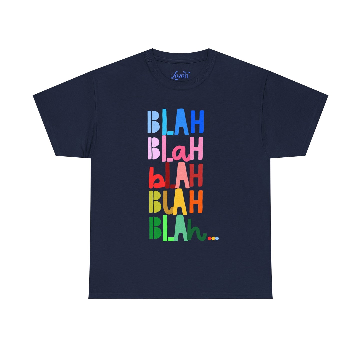 “Blah Blah Blah” Rainbow Graphic Tee