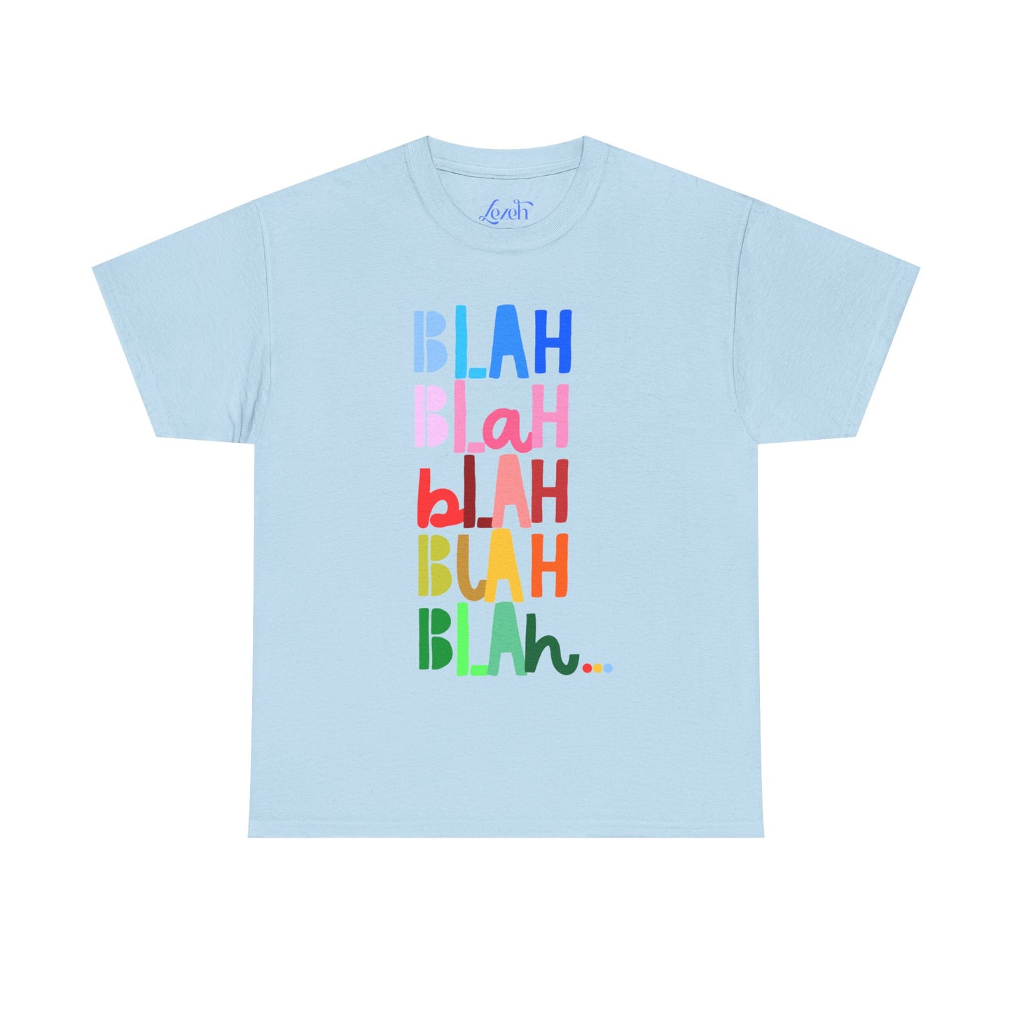 “Blah Blah Blah” Rainbow Graphic Tee