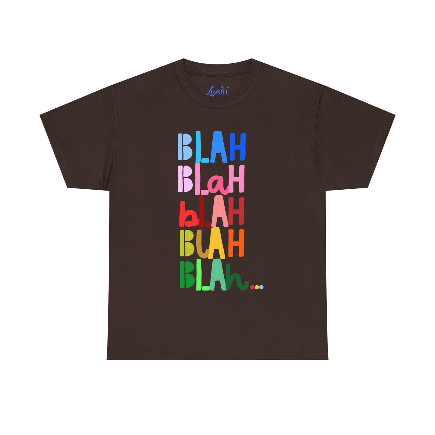 “Blah Blah Blah” Rainbow Graphic Tee
