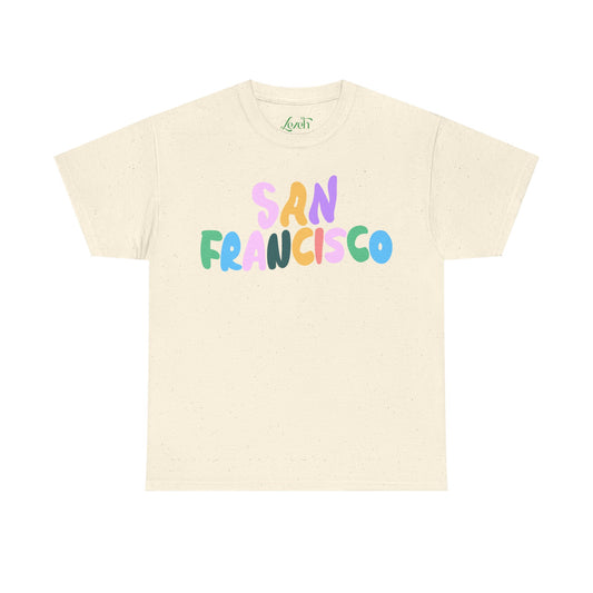 Lezeh “San Francisco” Rainbow Graphic Tee