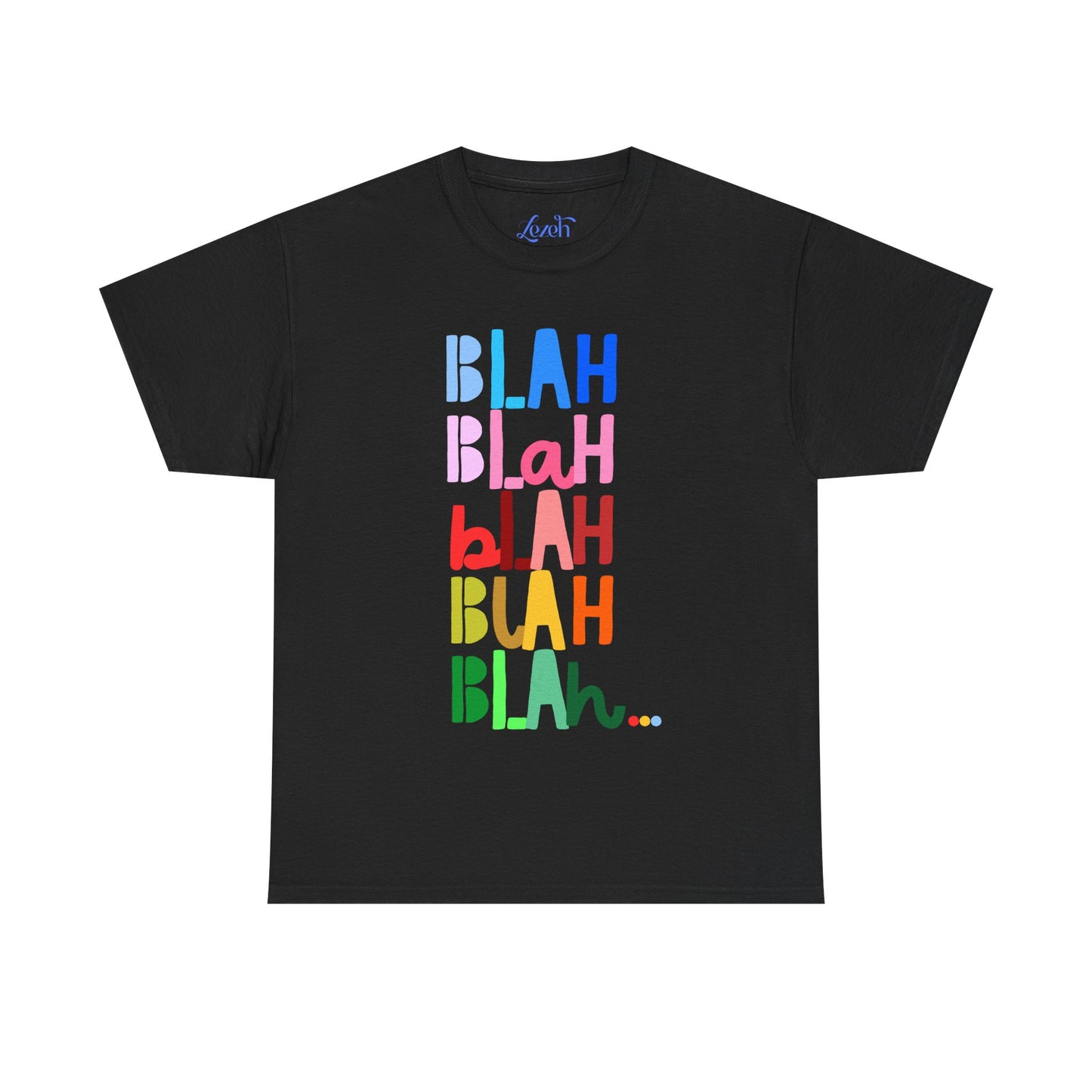 “Blah Blah Blah” Rainbow Graphic Tee