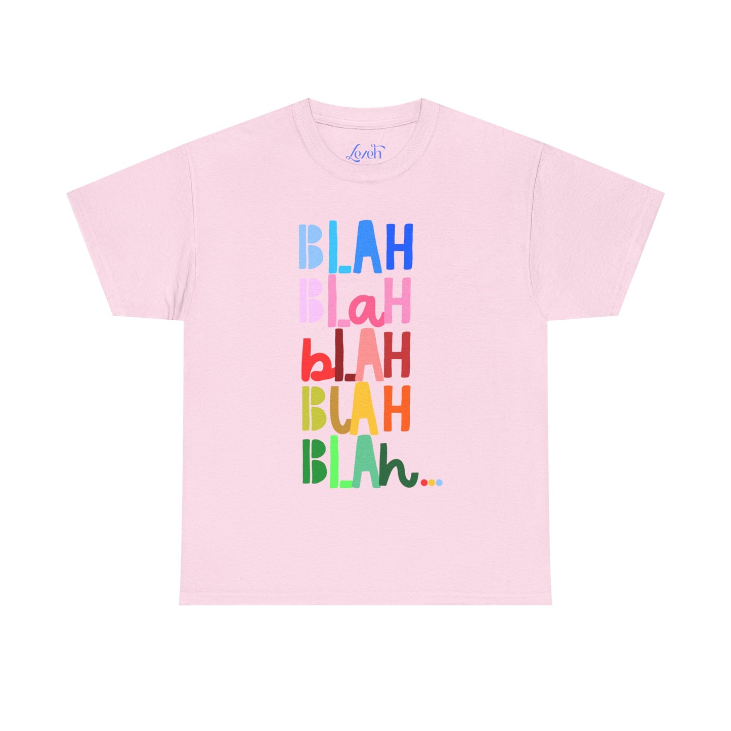 “Blah Blah Blah” Rainbow Graphic Tee