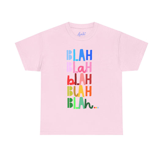“Blah Blah Blah” Rainbow Graphic Tee