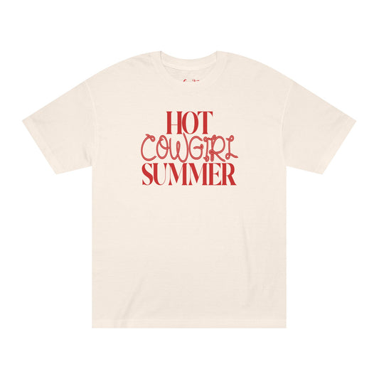 red rope lettering western statement shirt